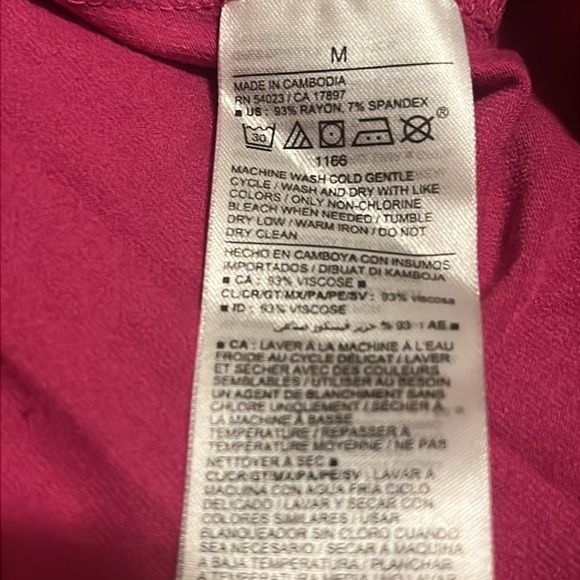 NWT Old Navy Pink Fit and Flare Twist-Front Cutout Midi Dress. Size Medium - Picture 8 of 8